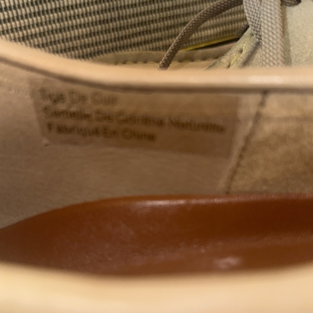 Clark Shoes Womens Size 6M Original Wallabee 35395 Sand Suede Boot worn ONCE!! - Picture 5 of 7